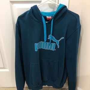 Blue puma hoodie